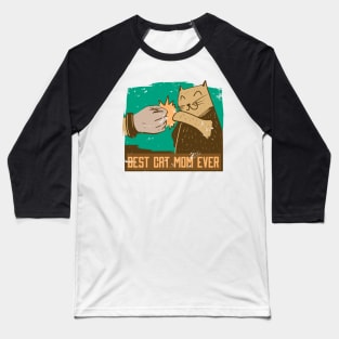 Cat Mom Baseball T-Shirt